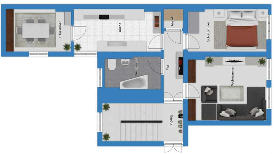 Moderne 3-Raum Altbauwohnung im Herzen von Halle! - Photo 3