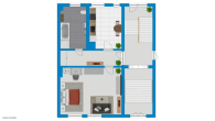 Grundriss - Altbaucharme in Giebichenstein – großzügiges 1-Raum-Apartment mit Wohnküche