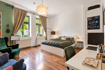 Altbaucharme in Giebichenstein – großzügiges 1-Raum-Apartment mit Wohnküche 06114 Halle, Etagenwohnung