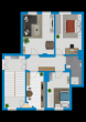 Grundriss - Gut geschnittene 3-Raumwohnung nur unweit vom Hauptbahnhof!