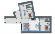 Grundriss - Charmante 4-Raumwohnung mit Einbauküche in Top-Lage!