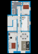Grundriss Wohnung 2 - Charmantes Denkmaljuwel im Herzen von Sangerhausen – Wohn- und Geschäftshaus