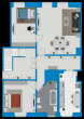 Grundriss Wohnung 1 - Charmantes Denkmaljuwel im Herzen von Sangerhausen – Wohn- und Geschäftshaus