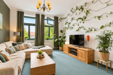 Wohnzimmer - Giebichenstein zum Verlieben – großzügige 3-Raumwohnung mit Balkon