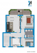 Grundriss - Ruhig gelegene Eigentumswohnung im Hochparterre mit Balkon in der Geseniusstraße zu verkaufen!!!
