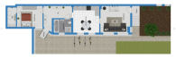Grundriss EG - Moderne 3-Raum-Maisonettewohnung in gepflegtem Mehrfamilienhaus