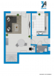 Grundriss EG - Hier wird selten verkauft!!! 3-Raum-Maisionette ETW mit Terrasse, Grünfläche und Garage