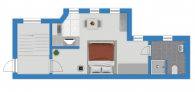 Grundriss - Gemütliche 1-Raumwohnung im Giebichensteinviertel