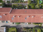Vogelperspektive I - Familienfreundliches Reihenendhaus in Queis….inklusive Garage, Stellplatz und kleinem Garten mit überdachter Terrasse!!!