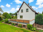 Terasse - Familienglück in Niemberg – Gepflegtes Einfamilienhaus mit Pool, Sauna, Terrasse und Gartenhäuschen
