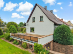 Terrasse - Familienglück in Niemberg – Gepflegtes Einfamilienhaus mit Pool, Sauna, Terrasse und Gartenhäuschen