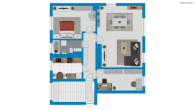 Grundriss - Ruhige 3-Raumwohnung in der Gustav-Bachmann-Straße