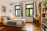 Schlafzimmer 1/ Wohnzimmer - Altbaucharme trifft Potenzial – 84 m² in gefragter Lage von Giebichenstein