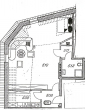Grundriss - Geräumige 1-Raumwohnung mit Aufzug!