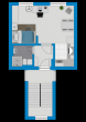 Grundriss - Zwei 1-Raumwohnung in der City +++ Einmal komplett möbliert und einmal frisch renoviert