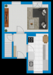 Grundriss EG - Charmantes Reihenmittelhaus mit Garten und viel Potenzial im beliebten Süden von Halle