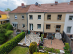 Terrasse - Charmantes Reihenmittelhaus mit Garten und viel Potenzial im beliebten Süden von Halle