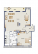 Grundriss - Penthouse mit Kamin, großem Balkon und hochwertiger Ausstattung