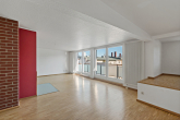 Wohnzimmer - Penthouse mit Kamin, großem Balkon und hochwertiger Ausstattung