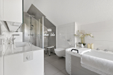 Badezimmer 1. OG - Reihenmittelhaus in junger Wohnsiedlung- Parkblick inklusive!