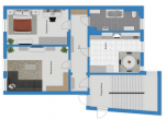 Grundriss - Pärchen aufgepasst! Geräumige 2-Raumwohnung in der Reilstraße